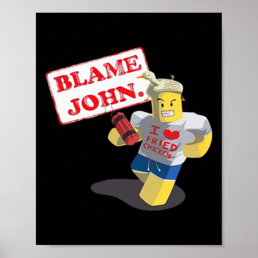 John Shedletsky Ich liebe frittiertes Hähnchen! Lu Poster (Vorne)