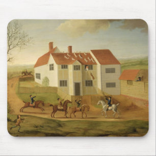 John Sidey und seiner verfolgt an einem Bauernhaus Mousepad