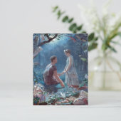 John Simmons Hermia und Lysander A Midsommernnacht Postkarte (Stehend Vorderseite)