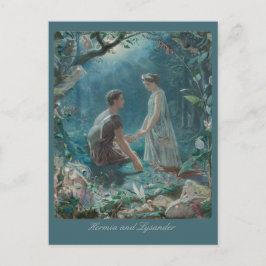 John Simmons Hermia und Lysander Mittelsommer CC07 Postkarte