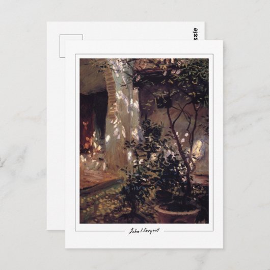 John Singer Sargent #74-2 - Fine Art Postkarte (Vorne/Hinten)