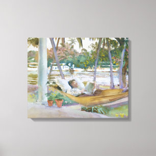 John Singer Sargent - Abbildung in Hammock, Florid Leinwanddruck