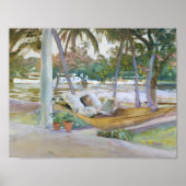 John Singer Sargent - Abbildung in Hammock, Florid Poster (Vorne)