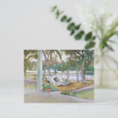 John Singer Sargent - Abbildung in Hammock, Florid Postkarte (Stehend Vorderseite)