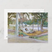 John Singer Sargent - Abbildung in Hammock, Florid Postkarte (Vorne/Hinten)