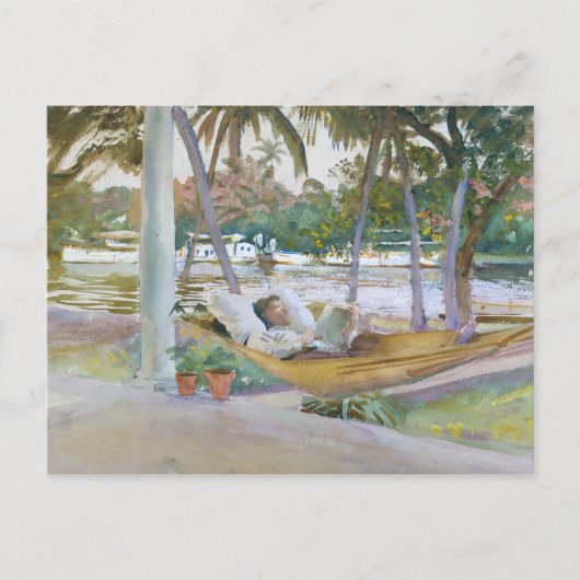 John Singer Sargent - Abbildung in Hammock, Florid Postkarte (Vorderseite)