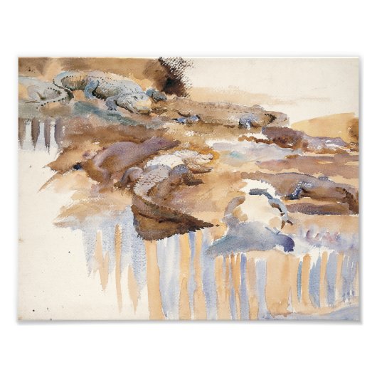 John Singer Sargent - Alligators Fotodruck (Vorne)