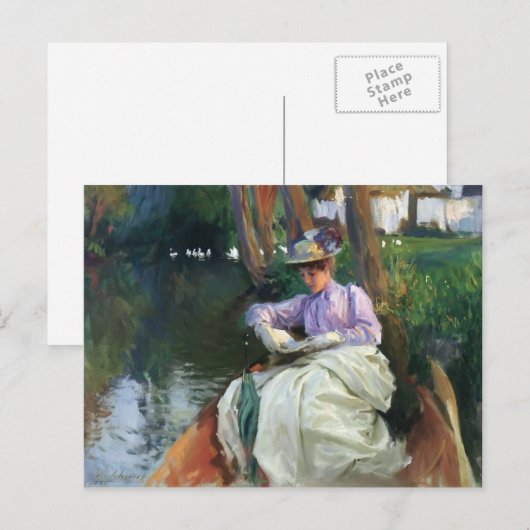 John Singer Sargent - Am Fluss Postkarte (Vorne/Hinten)