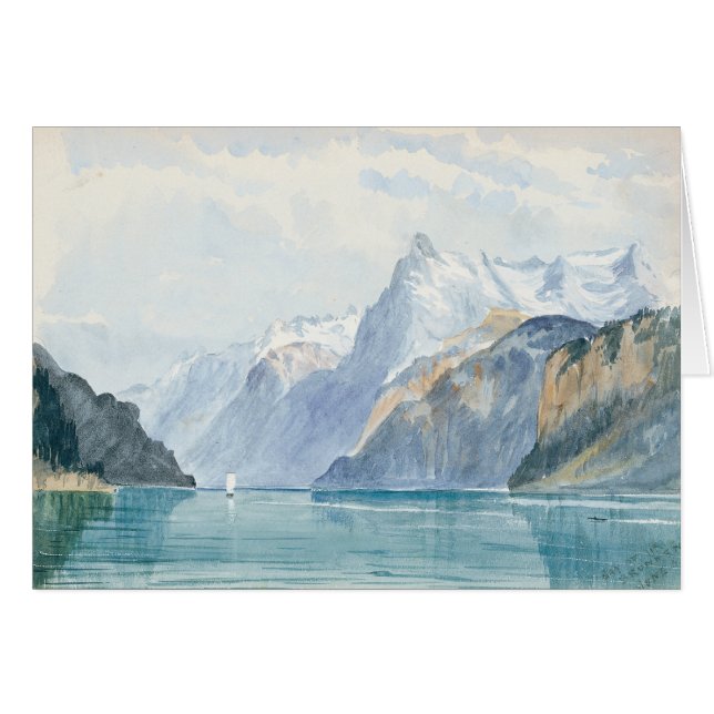 John Singer Sargent - Bay of Uri, Brunnen (Vorderseite (Horizontal))
