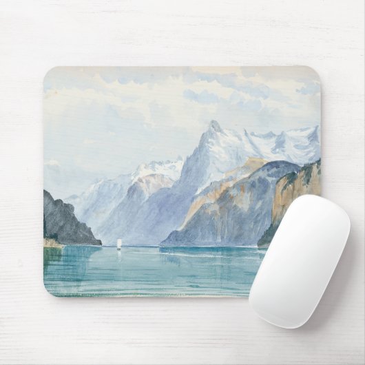 John Singer Sargent - Bay of Uri, Brunnen Mousepad (Mit Mouse)
