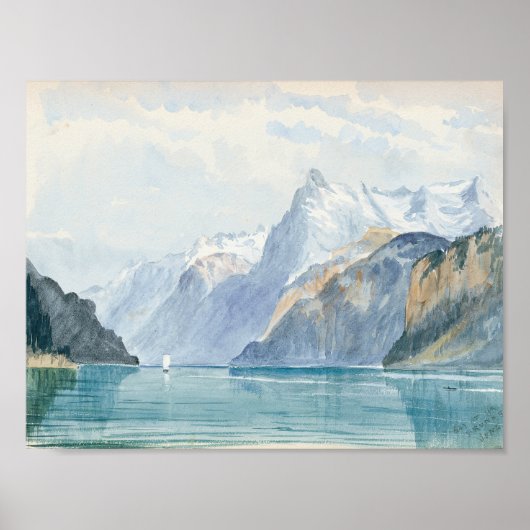 John Singer Sargent - Bay of Uri, Brunnen Poster (Vorne)