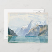 John Singer Sargent - Bay of Uri, Brunnen Postkarte (Vorne/Hinten)
