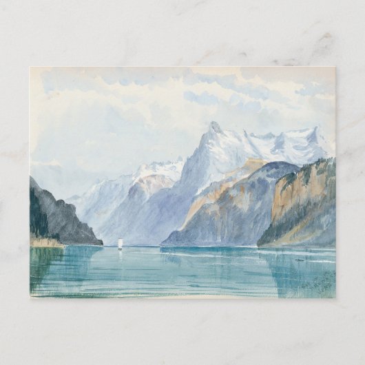 John Singer Sargent - Bay of Uri, Brunnen Postkarte (Vorderseite)