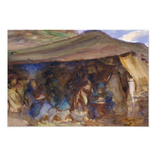 John Singer Sargent - Beduinenzelt Fotodruck (Vorne)