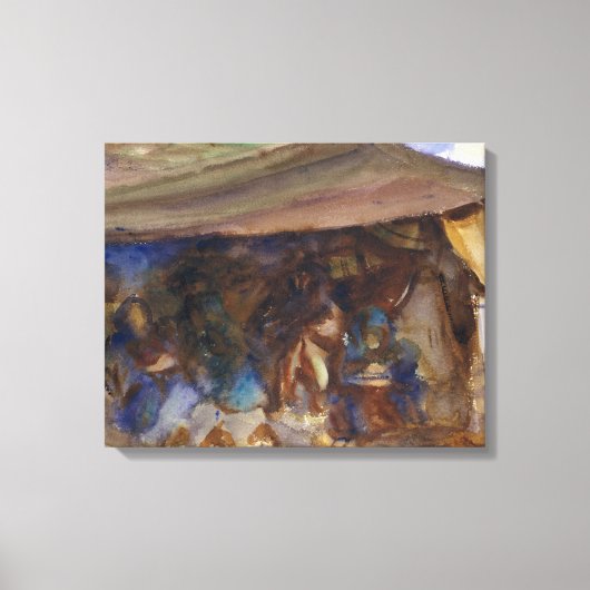 John Singer Sargent - Beduinenzelt Leinwanddruck (Vorderseite)