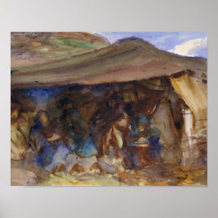 John Singer Sargent - Beduinenzelt Poster