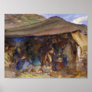 John Singer Sargent - Beduinenzelt Poster