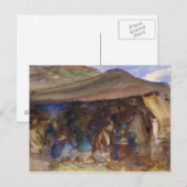 John Singer Sargent - Beduinenzelt Postkarte (Vorne/Hinten)