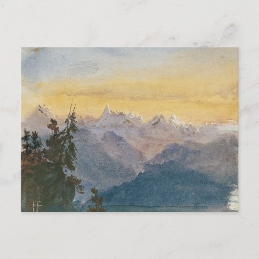 John Singer Sargent - Blick vom Pilatus Postkarte (Vorderseite)