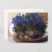 John Singer Sargent - Blue Gentians Postkarte (Vorne/Hinten)