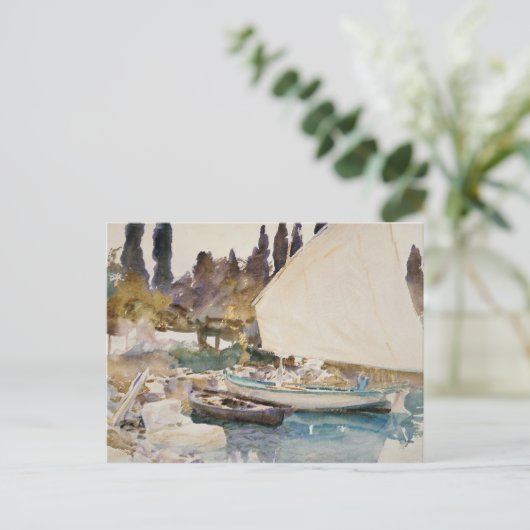 John Singer Sargent - Boote Postkarte (Stehend Vorderseite)