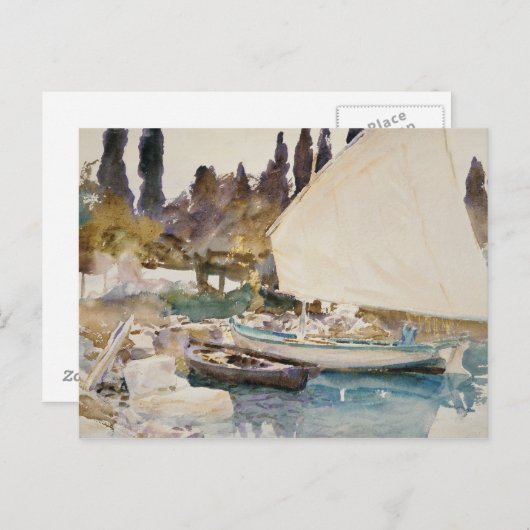 John Singer Sargent - Boote Postkarte (Vorne/Hinten)