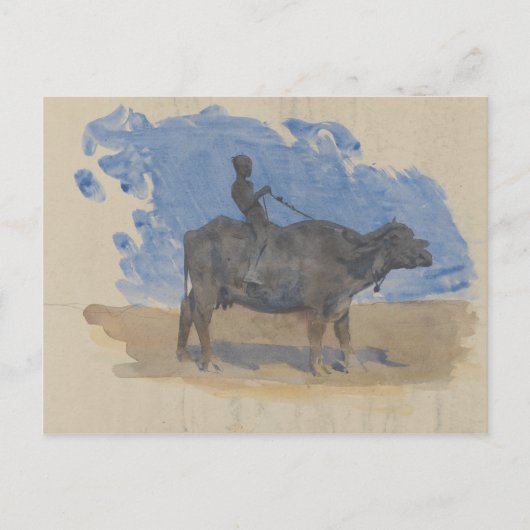 John Singer Sargent - Boy on Water Buffalo Postkarte (Vorderseite)