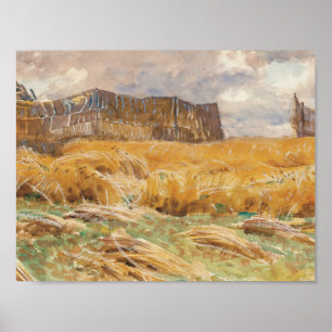 John Singer Sargent - Camouflaged Field in Frankre Poster