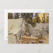 John Singer Sargent - Camp am Lake O'Hara Postkarte (Vorne/Hinten)