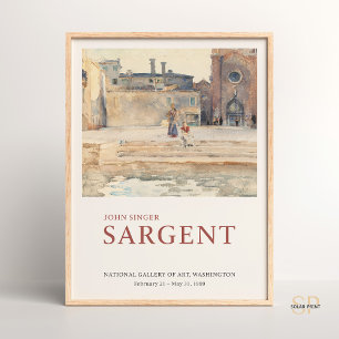 John Singer Sargent Campo dei Frari Venedig Gemäld Poster
