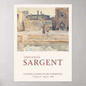 John Singer Sargent Campo dei Frari Venice Paint Poster (Vorne)