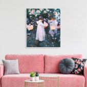 John Singer Sargent Carnation Lily Lily Rose Leinwanddruck (Insitu (Wohnzimmer))