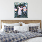 John Singer Sargent Carnation Lily Lily Rose Leinwanddruck (Insitu (Schlafzimmer))