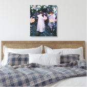 John Singer Sargent Carnation Lily Lily Rose Leinwanddruck (Insitu (Schlafzimmer))