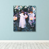 John Singer Sargent Carnation Lily Lily Rose Leinwanddruck (Insitu (Holzboden))