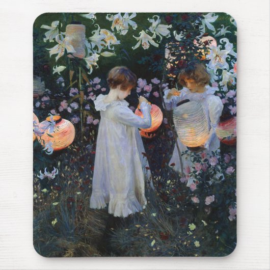 John Singer Sargent "Carnation, Lily, Lily, Rose" Mousepad (Vorne)