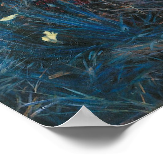 John Singer Sargent Carnation Lily Lily Rose Poster (Ecke)