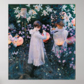 John Singer Sargent Carnation Lily Poster (Vorne)