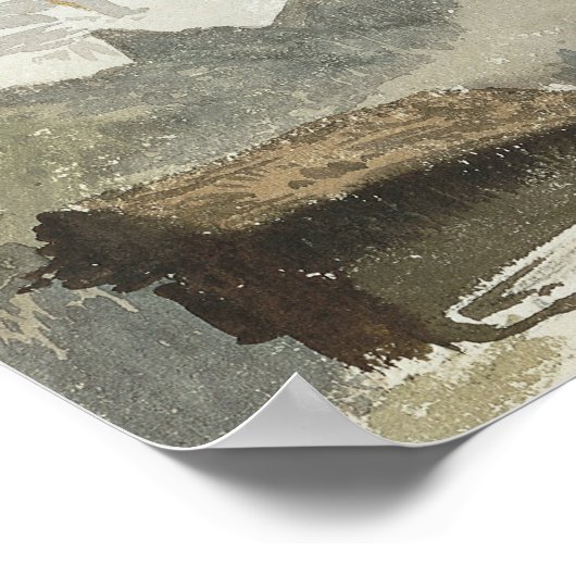 John Singer Sargent - Chalets, Breithorn, Murren Poster (Ecke)