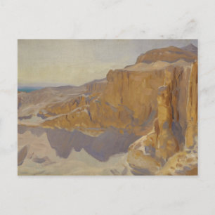 John Singer Sargent - Cliffs at Deir el Bahri Postkarte