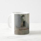 John Singer Sargent - Courtyard, Tetuan, Marokko Kaffeetasse (Vorderseite Links)