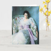 John Singer Sargent - Dame Agnew Karte (Gelbe Blume)