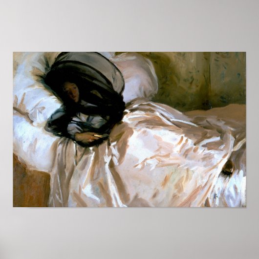 John Singer Sargent - Das Moskito-Netz Poster (Vorne)