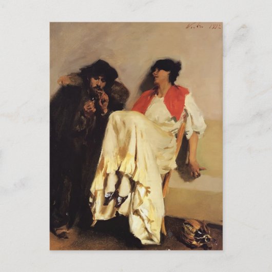 John Singer Sargent - Das Schwefelspiel Postkarte (Vorderseite)