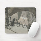 John Singer Sargent - Deck of Ship in Moonlight Mousepad (Mit Mouse)