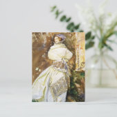 John Singer Sargent: Der Cashmere Shawl Postkarte (Stehend Vorderseite)