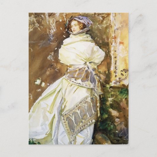 John Singer Sargent: Der Cashmere Shawl Postkarte (Vorderseite)