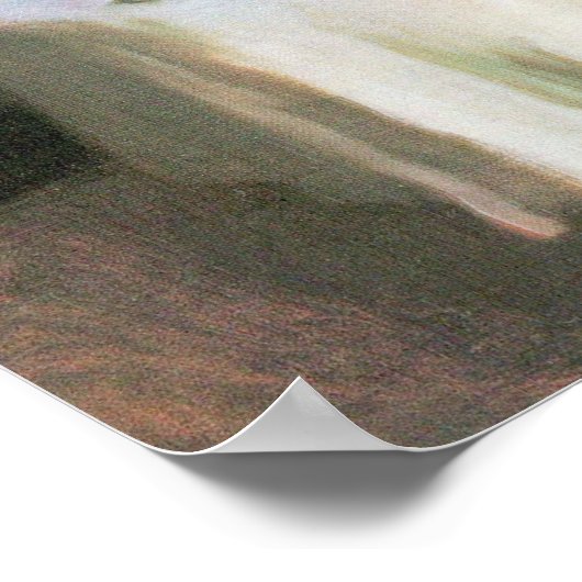 John Singer Sargent - Der Frühstückstisch Poster (Ecke)