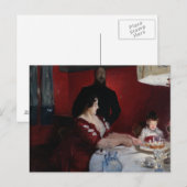 John Singer Sargent - Die Geburtstagspartei Einladungspostkarte (Vorne/Hinten)