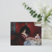 John Singer Sargent - Die Geburtstagspartei Einladungspostkarte (Stehend Vorderseite)